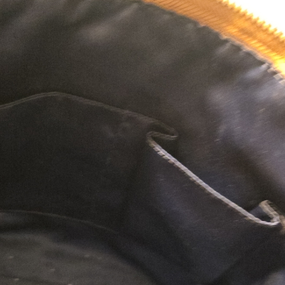 Coach Brown and Multicolor Stripe Tote Khaki Canvas Gold Leather Trim 14 X 10 - Picture 5 of 7